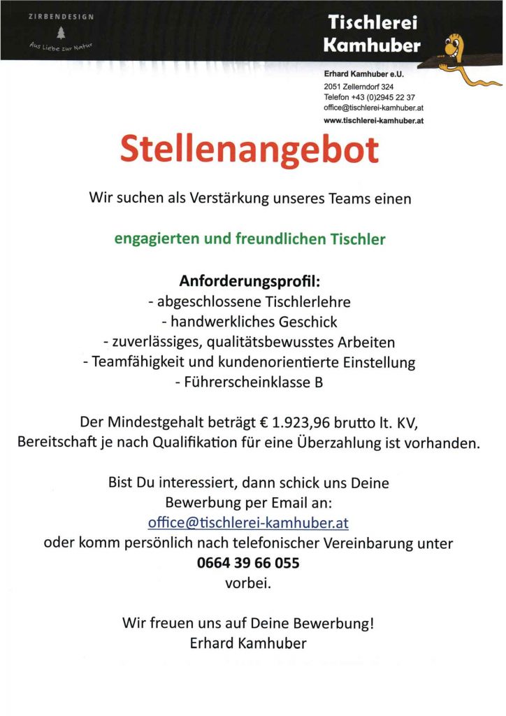 Stellenangebot-Tischlerei_Web